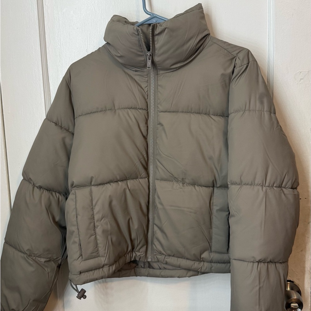 Hollister Tan Puffer Jacket